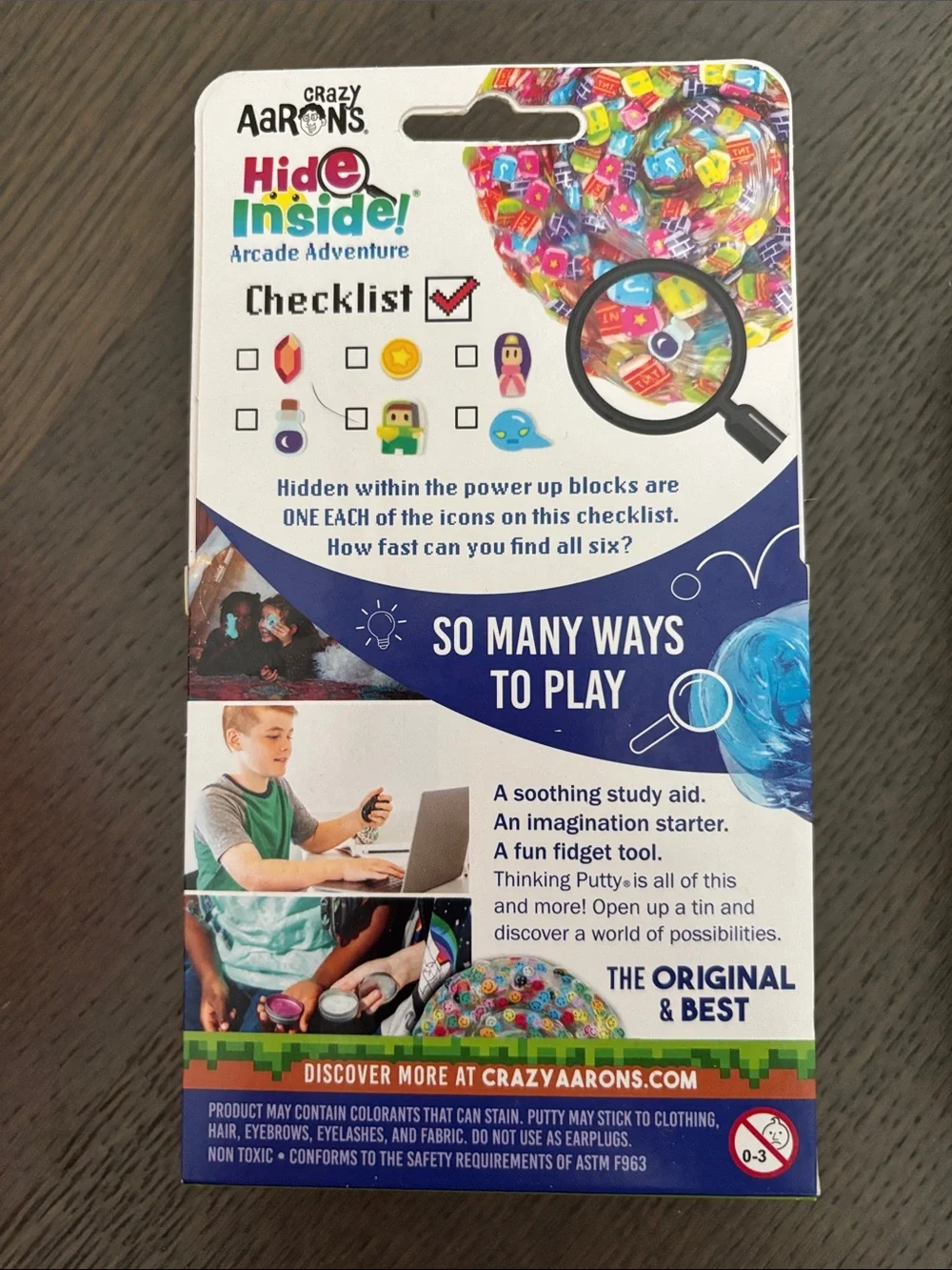 Crazy Aaron’s Thinking Putty trio.